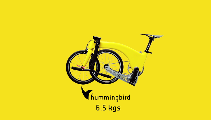 世界一軽い！超軽量折りたたみ自転車「Hummingbird」