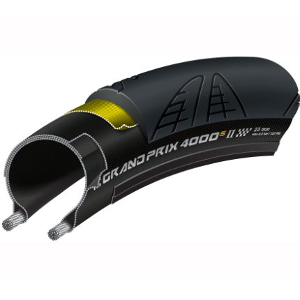Continental 4000S II Road Tyre Road Race Tyres Black Black CONTI 0100935