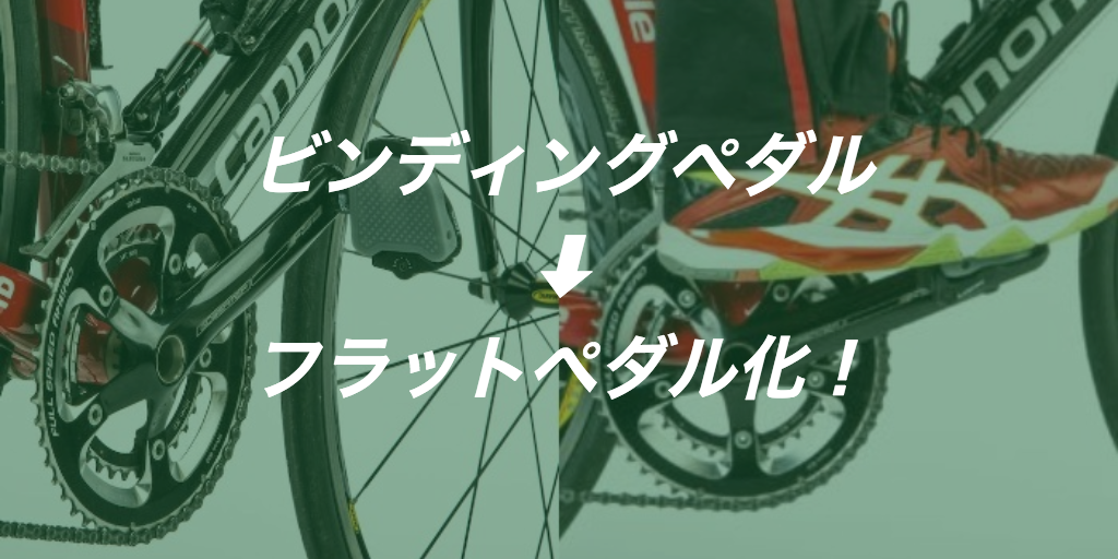 「ペダルプレート」は革靴でビンディングペダルに乗れるフラペアダプタ