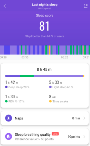 miband6 sleep tracking